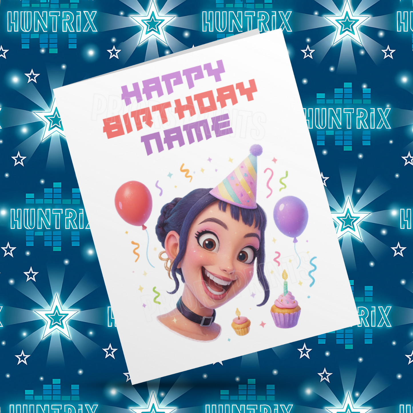 Personalised K Pop Demon Hunters Birthday Card