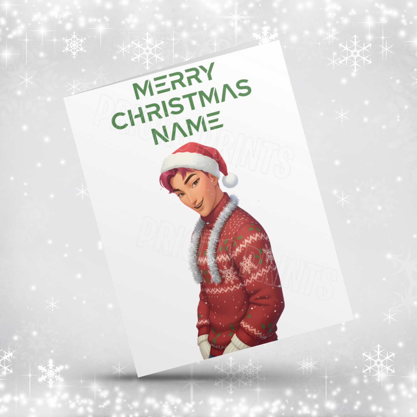 K Pop Demon Hunters Personalised Christmas Card NEW