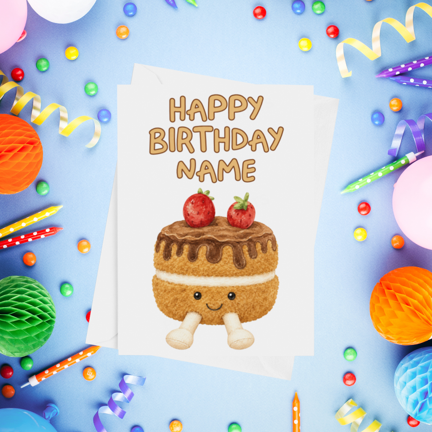 Jelly Cat Personalised Birthday Cards