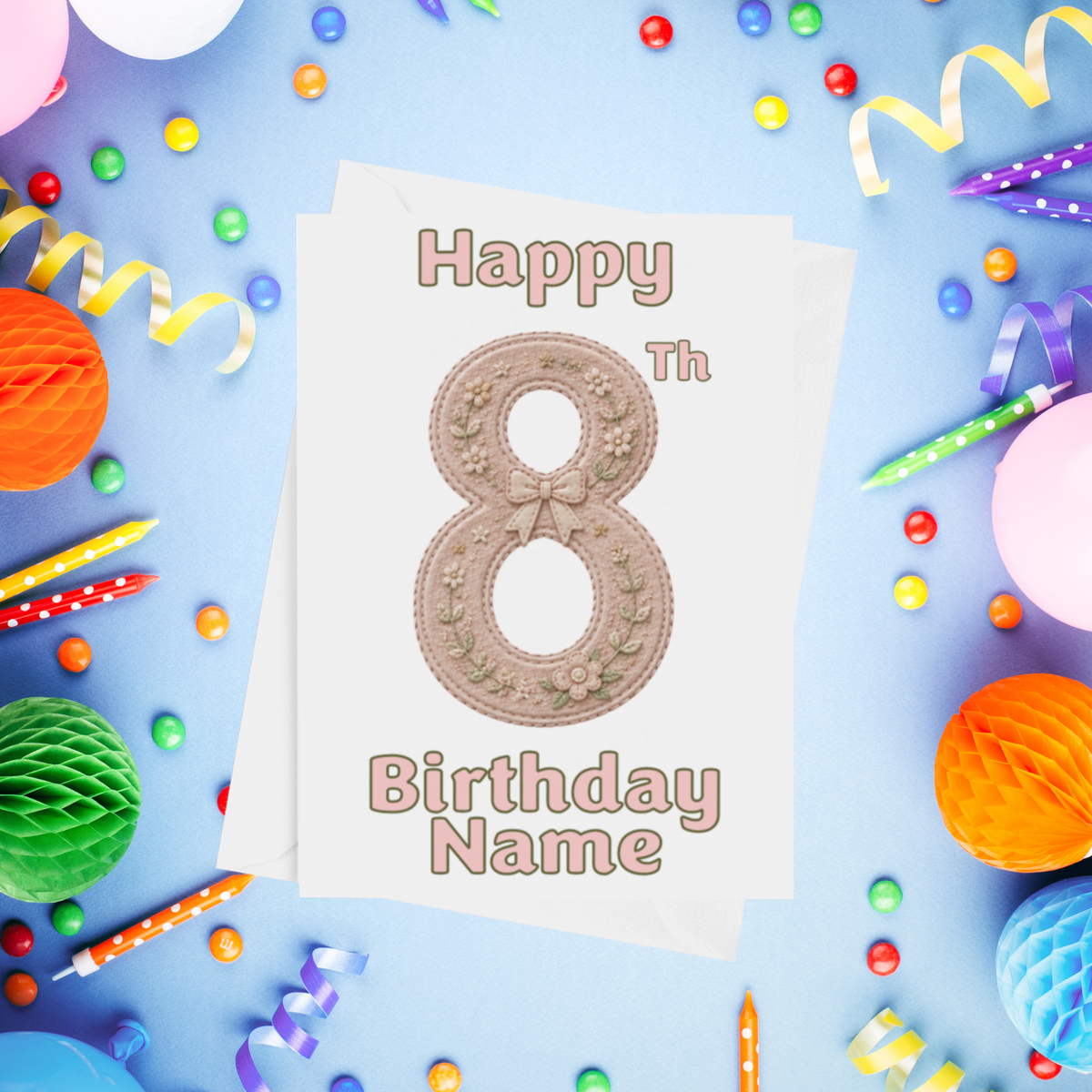 Fairy Personalised Birthday Card Ages 1-9