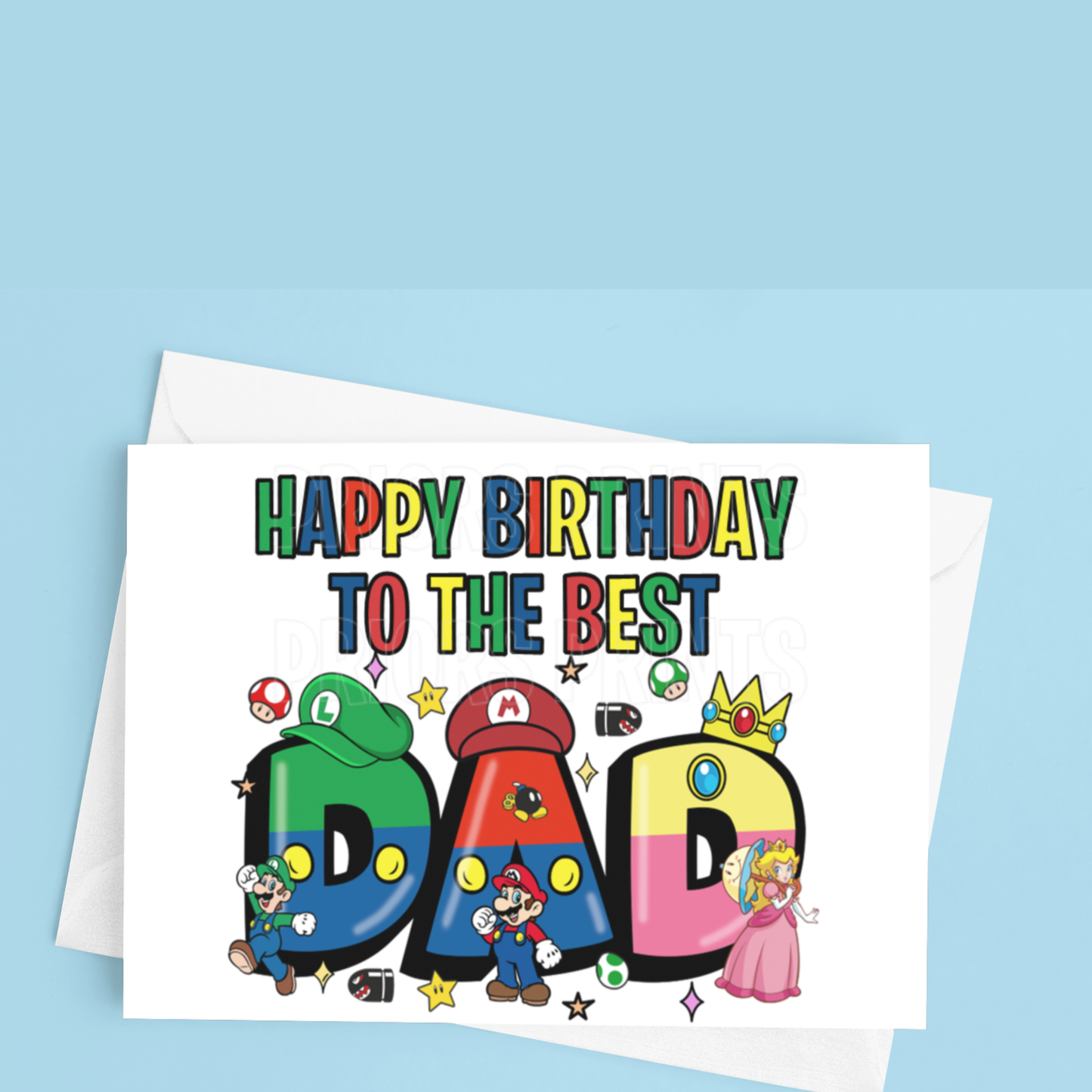Happy Birthday Mixed Character- To the best Dad or Papa