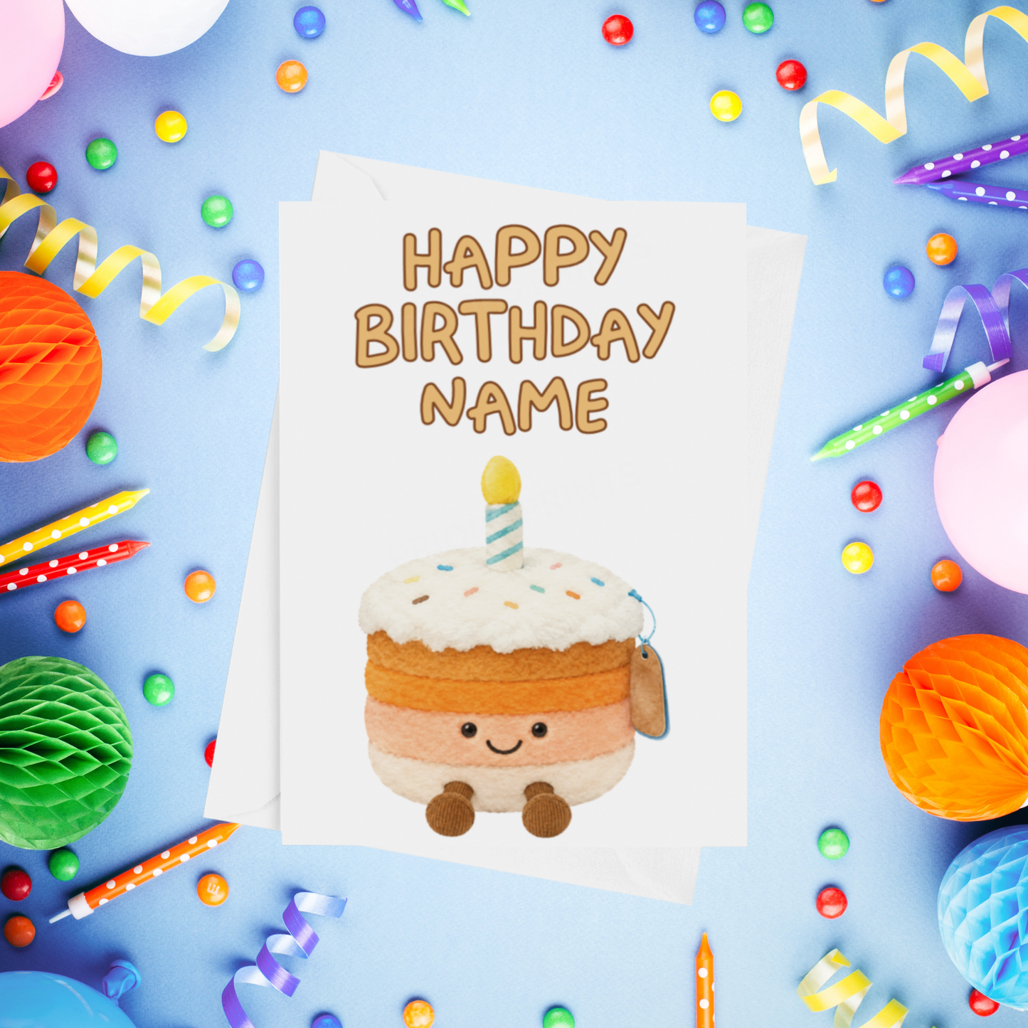 Jelly Cat Personalised Birthday Cards