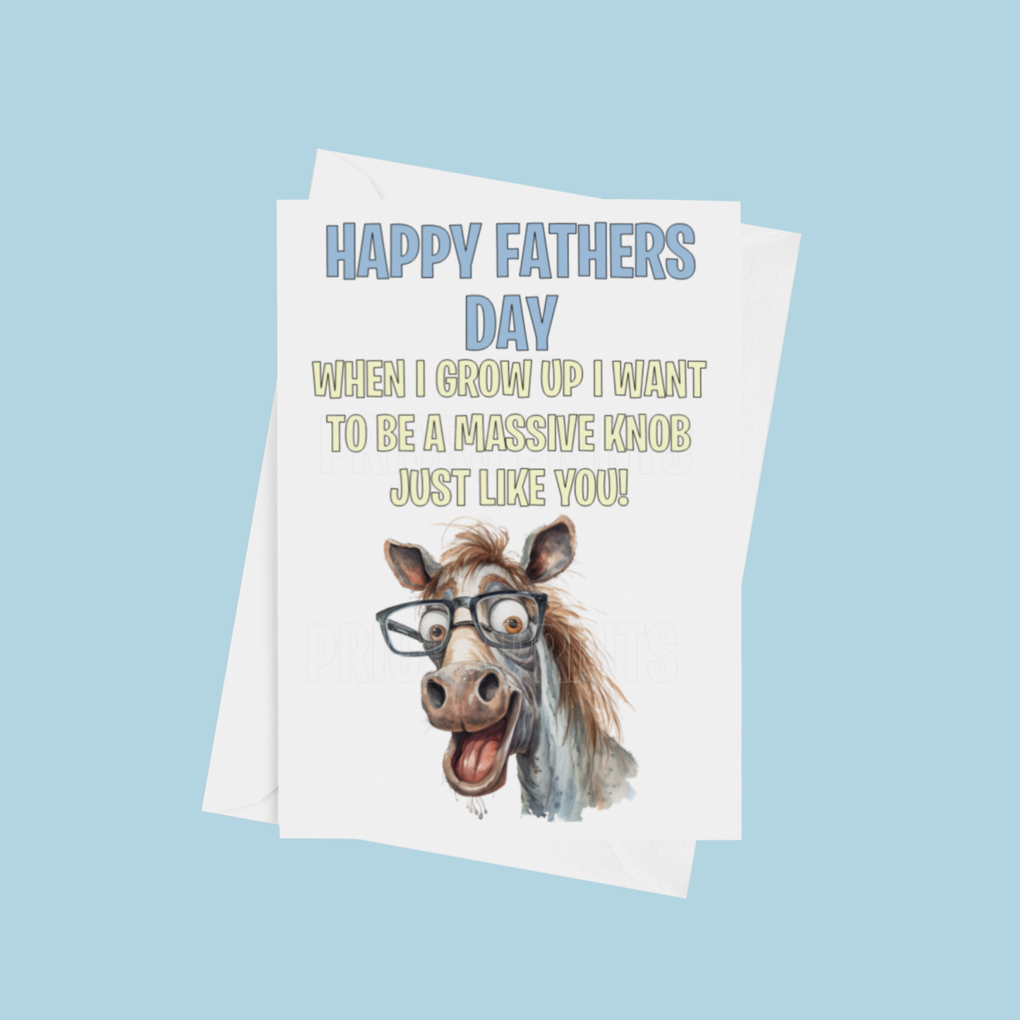 Funny/Offensive Fathers Day Card- When I grow Up