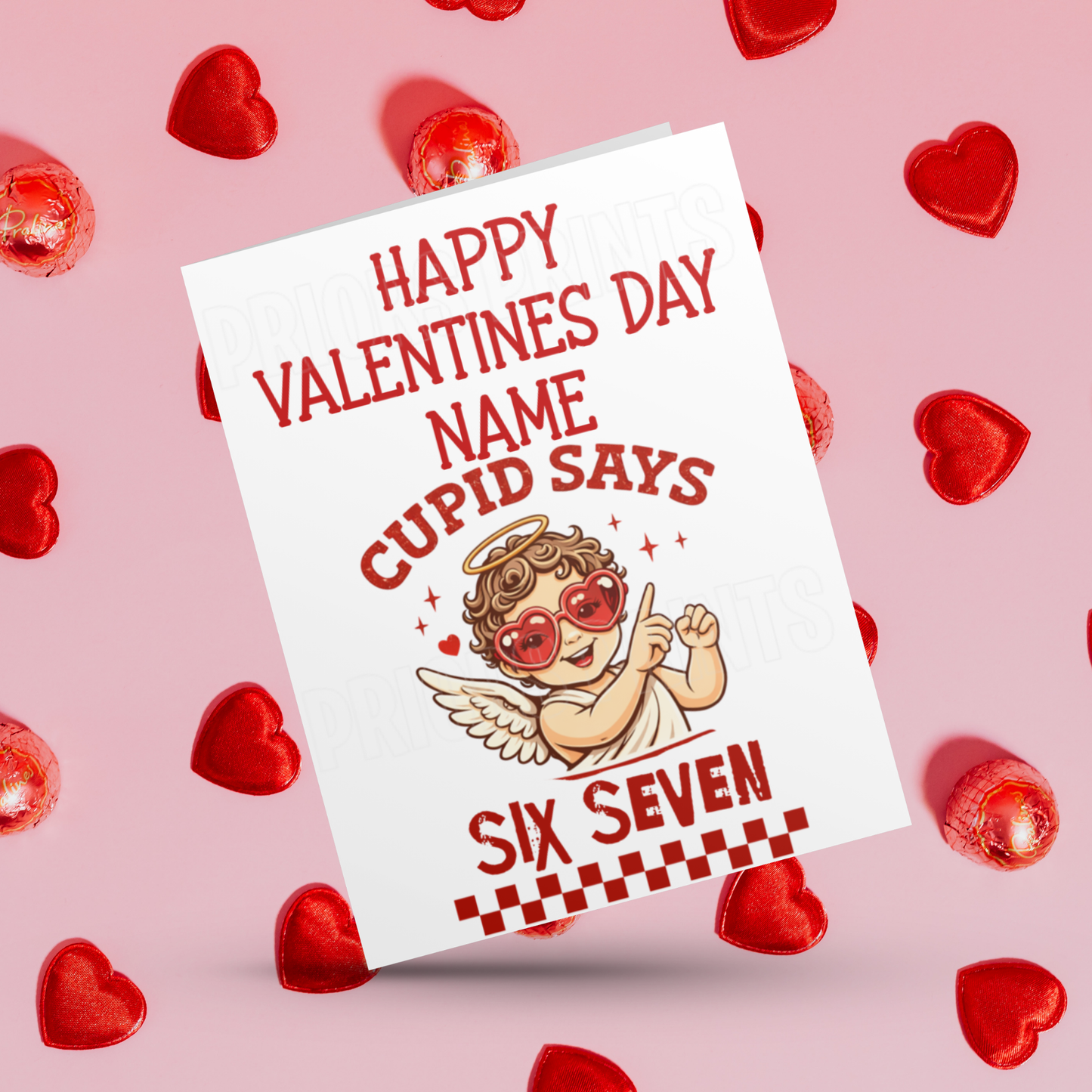 Cute Personalised Six Seven Valetines Cards I 67 I Sixseven I 6 7
