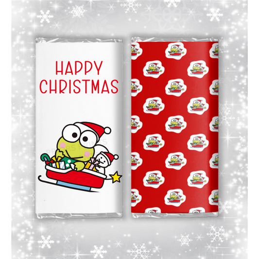 Hello Kitty, Keroppi & Badtz Maru Christmas Chocolate Bar Wrapper