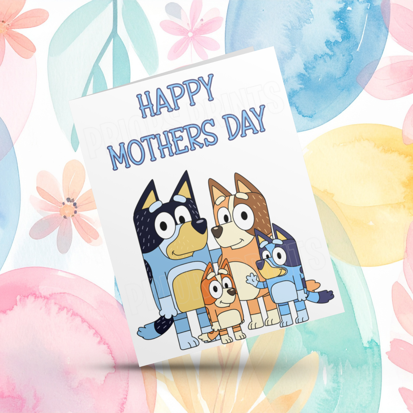 Bluey Happy Mothers Day Card