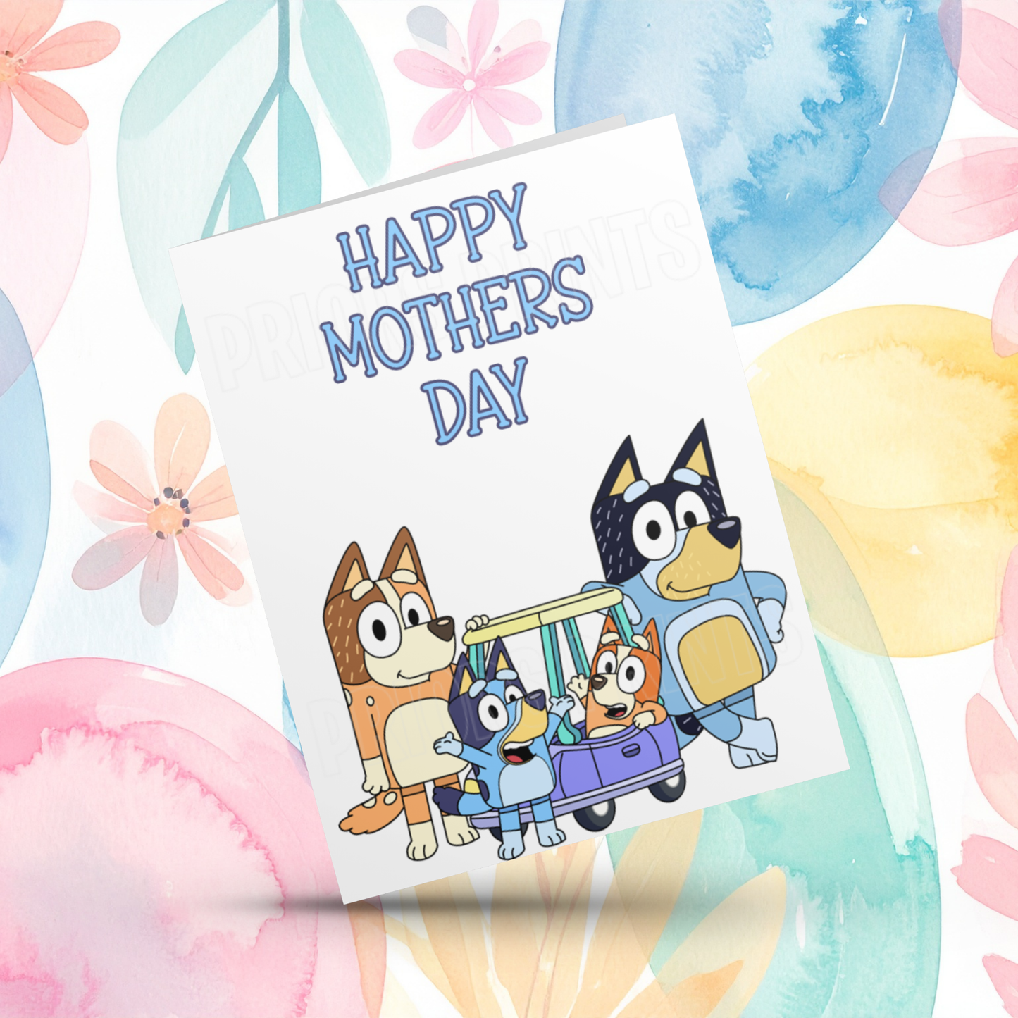 Bluey Happy Mothers Day Card