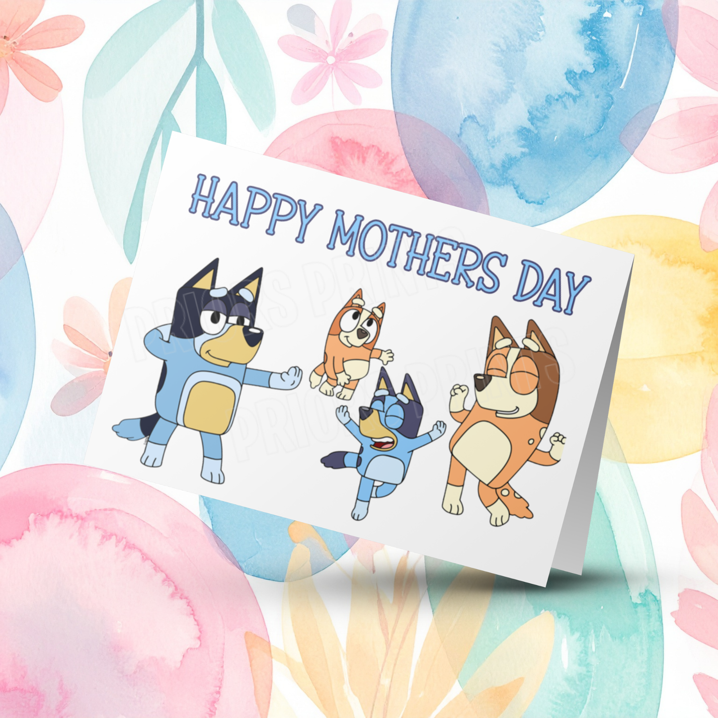 Bluey Happy Mothers Day Card