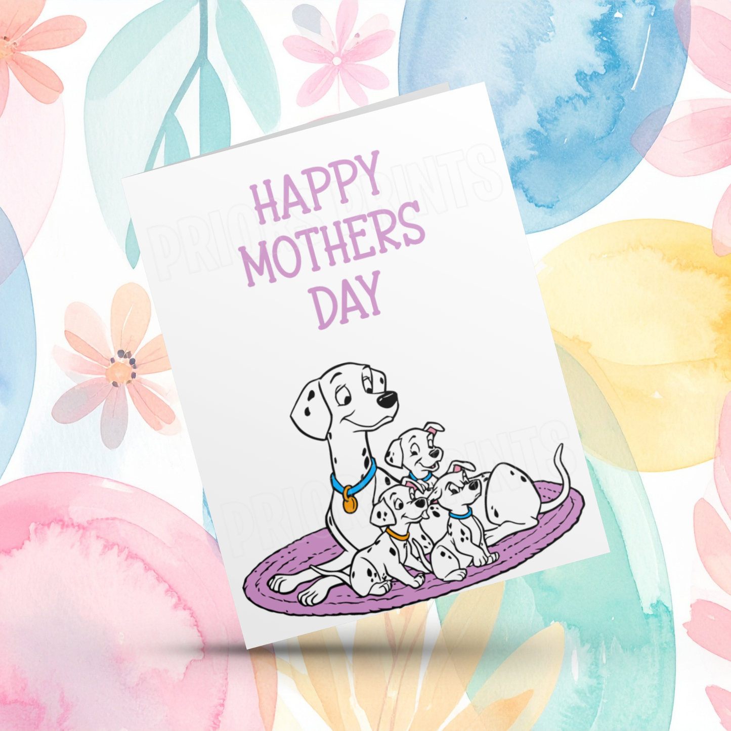 101 Dalmations Happy Mothers Day Card