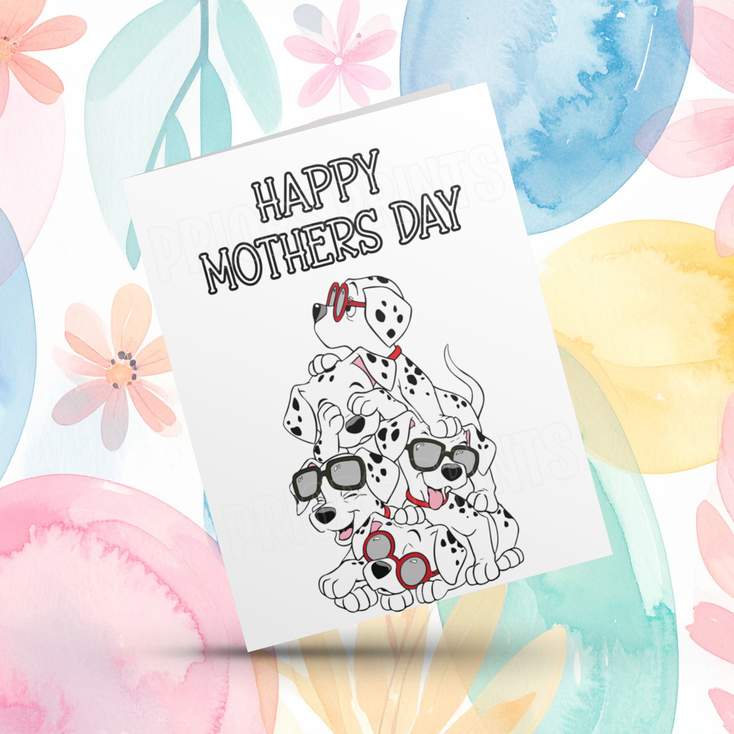 101 Dalmations Happy Mothers Day Card