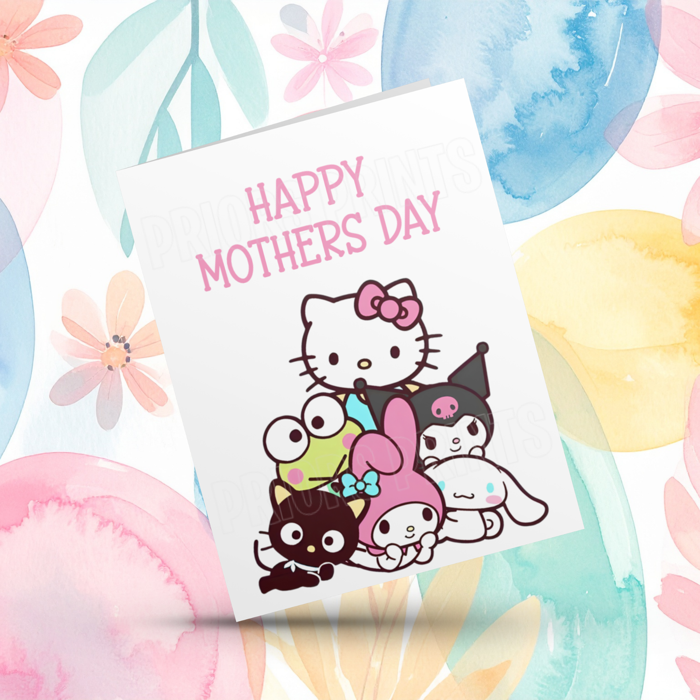 Hello Kitty & Friends Happy Mothers Day Card I Keroppi I Badtz Muro I Pochacco I Pompompurin I Cinnamoroll I My Melody I Kuromi