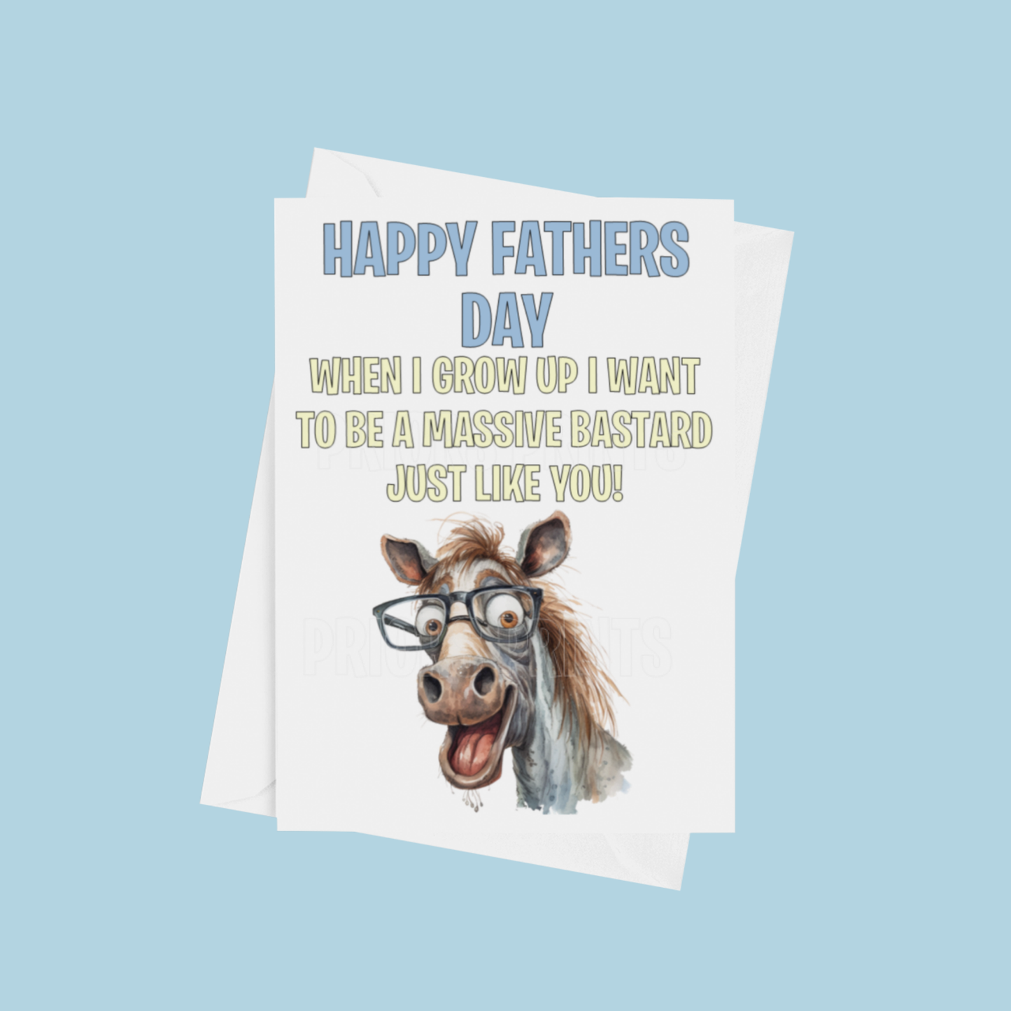 Funny/Offensive Fathers Day Card- When I grow Up