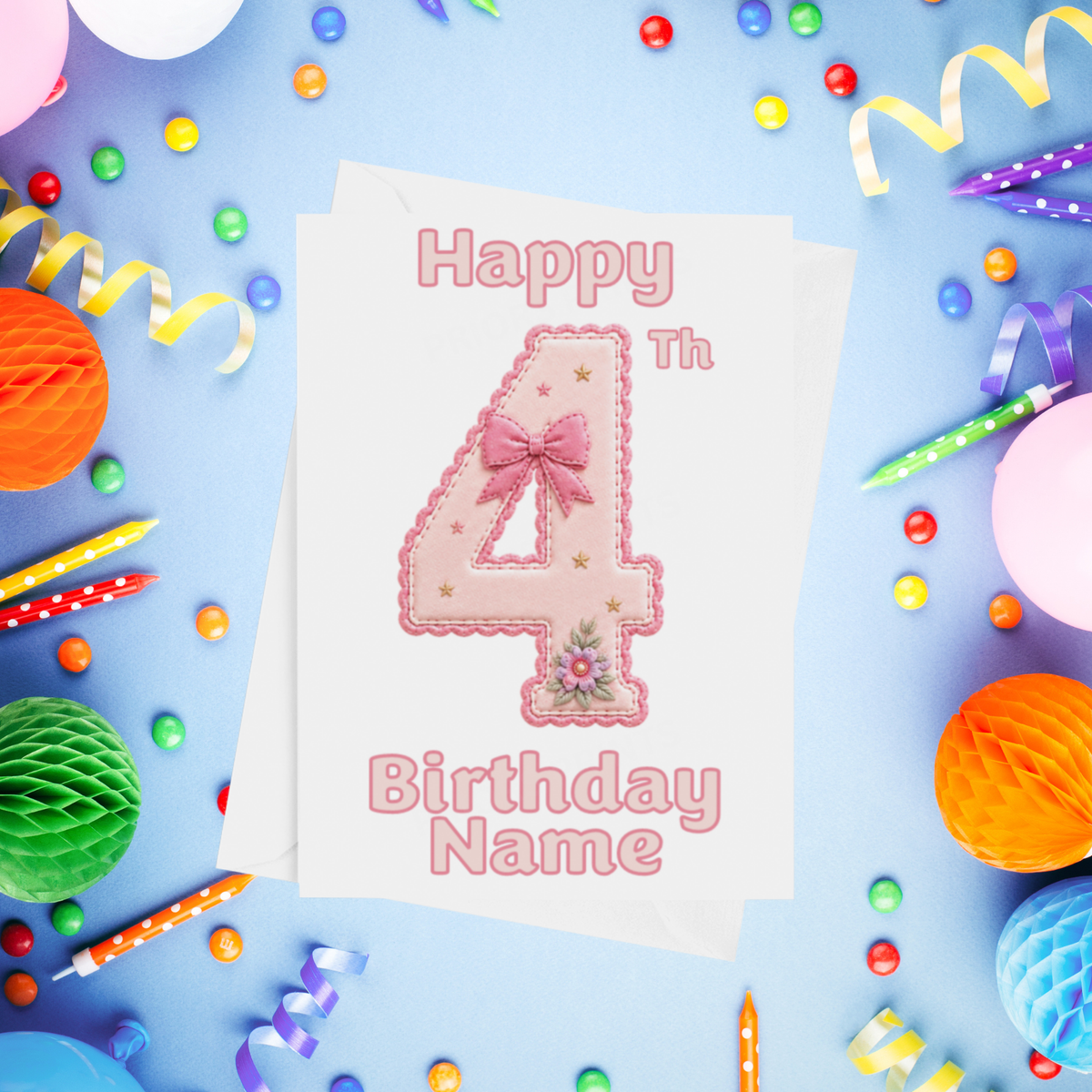 Princess Personalised Birthday Card Ages 1-9