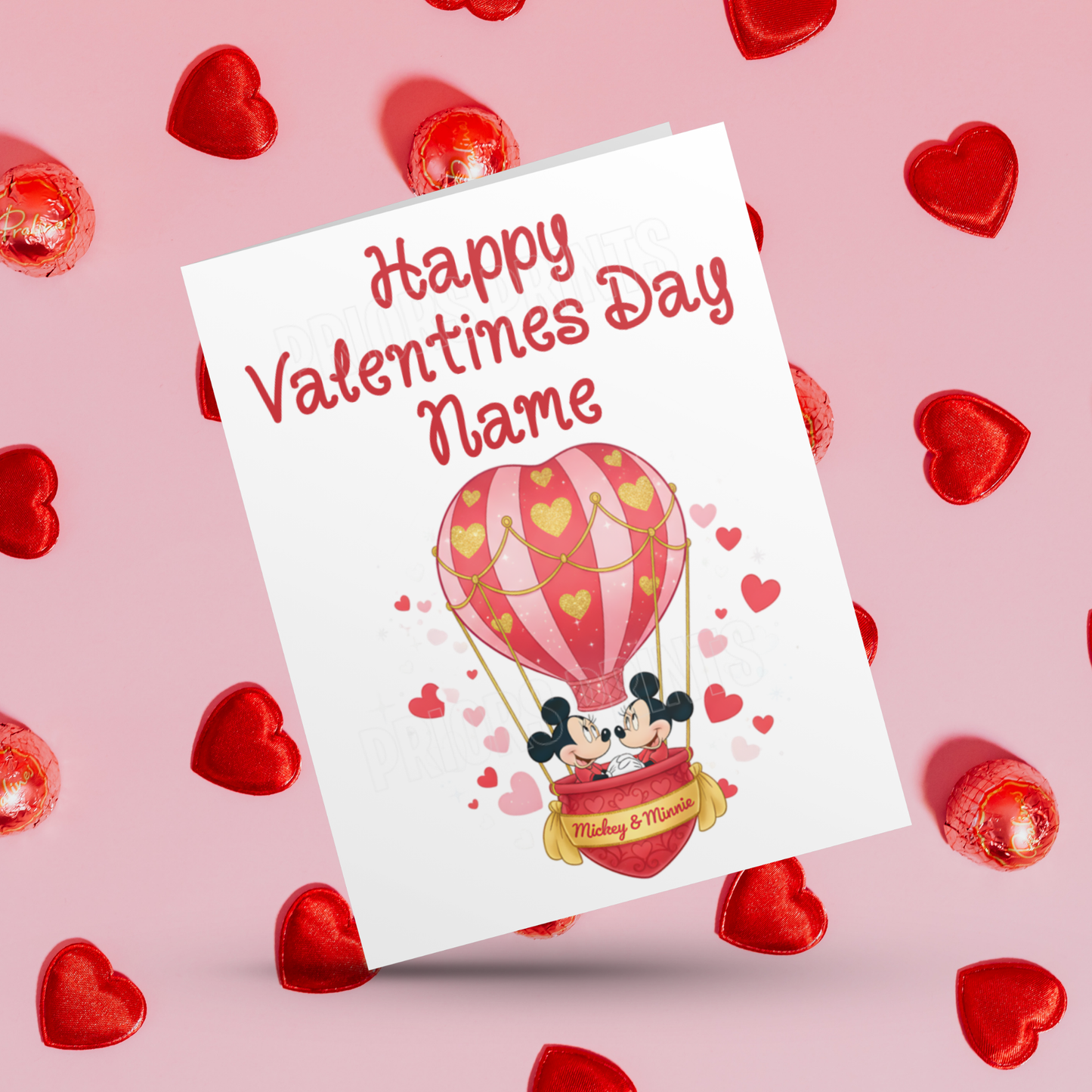 Mickey Mouse & Friends Personalised Valentines Day Cards I Mickey Mouse I Minnie Mouse I Donald Duck I Daisy Duck