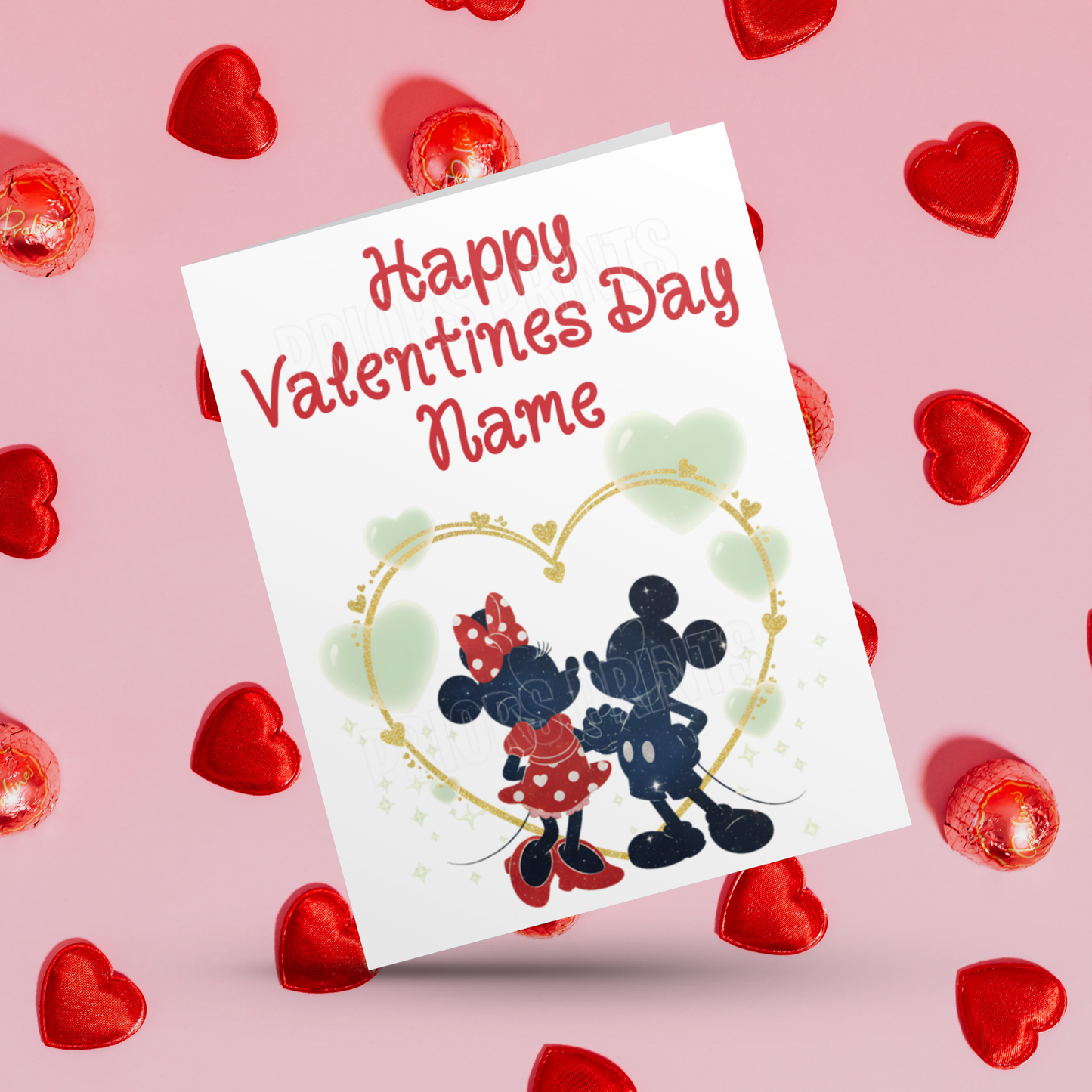 Mickey Mouse & Friends Personalised Valentines Day Cards I Mickey Mouse I Minnie Mouse I Donald Duck I Daisy Duck