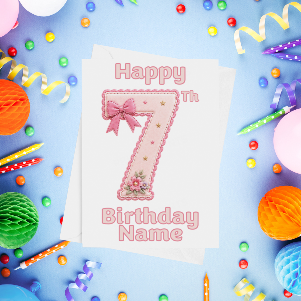 Princess Personalised Birthday Card Ages 1-9