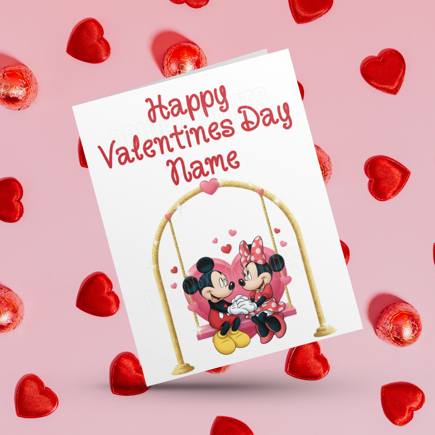 Mickey Mouse & Friends Personalised Valentines Day Cards I Mickey Mouse I Minnie Mouse I Donald Duck I Daisy Duck