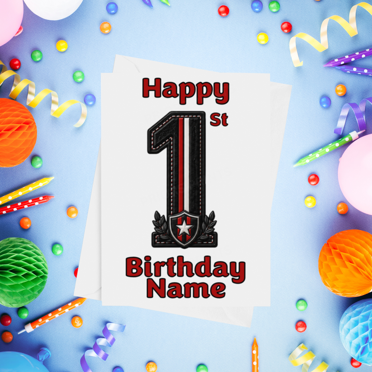 Racing Car Personalised Birthday Card Ages 1-9