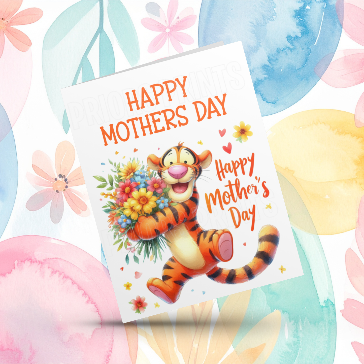 Mixed Character Happy Mothers Day Card