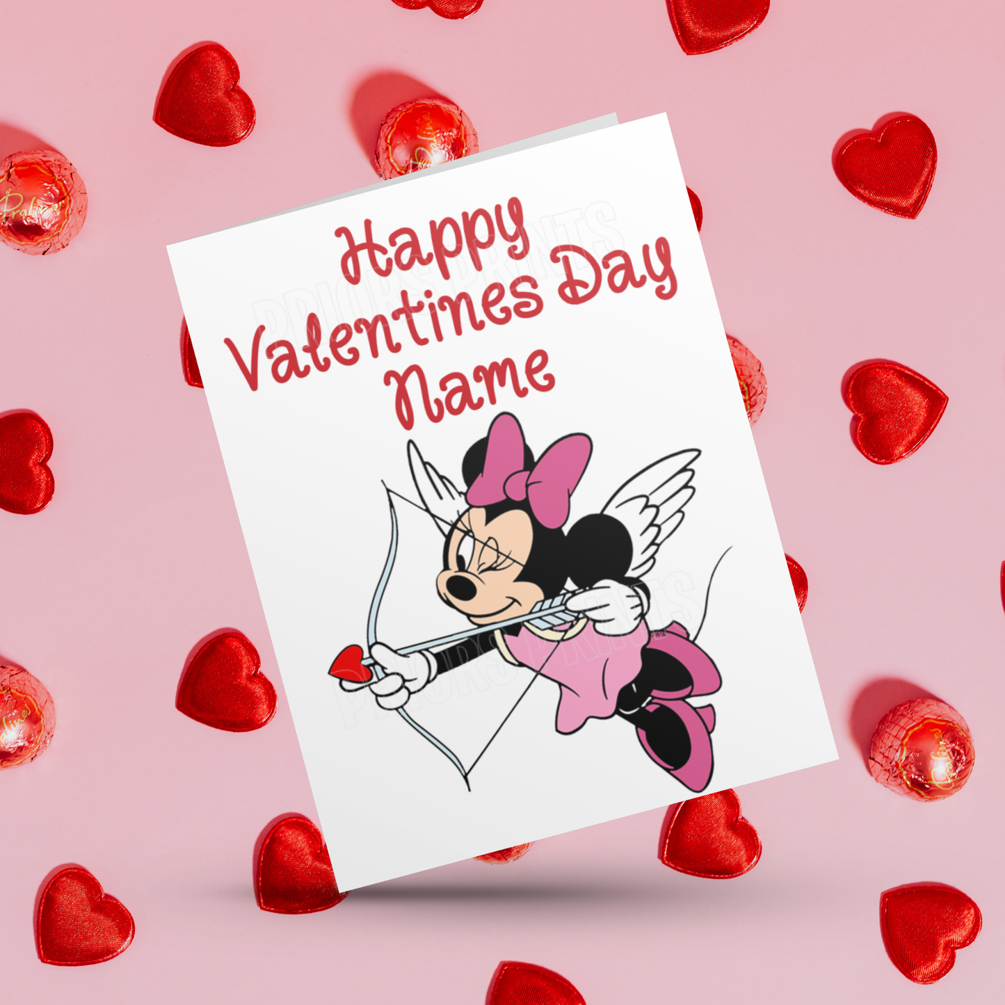 Mickey Mouse & Friends Personalised Valentines Day Card I Minnie Mouse I Donald Duck I Daisy Duck I Pluto I Goofy I Disney