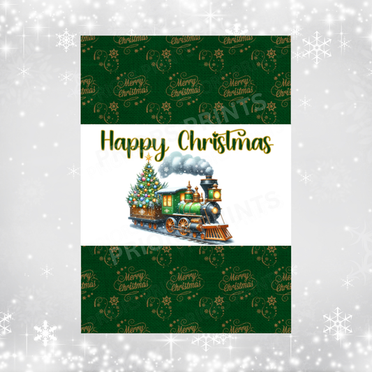 Christmas Train Chocolate Bar Wrapper