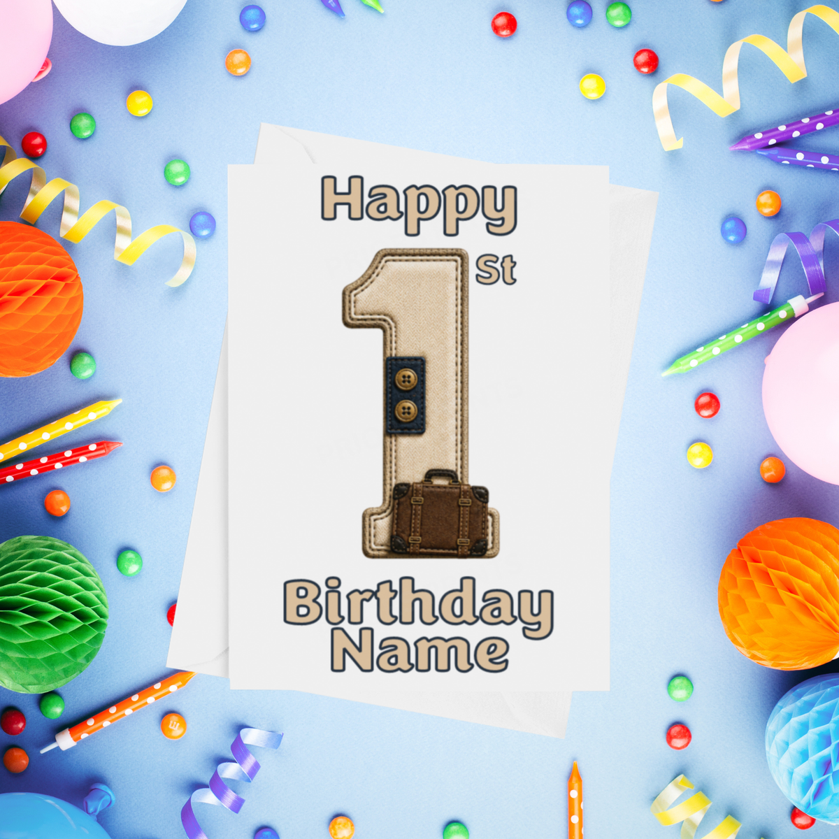 Railway / Train Personalised Birthday Card Ages 1-9