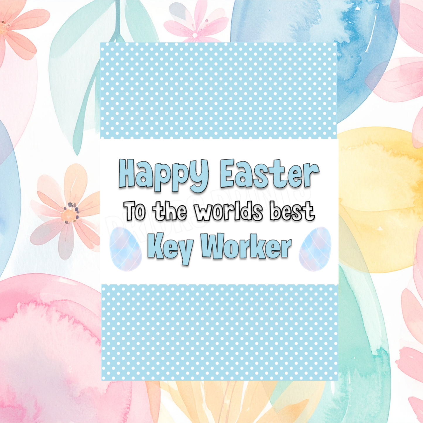 Worlds Best Teacher/ School  Nurse Easter Chocolate Bar Wrapper- For any School Roles