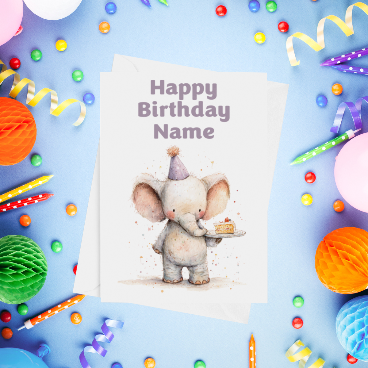 Cute Animals Personalised Birthday Card