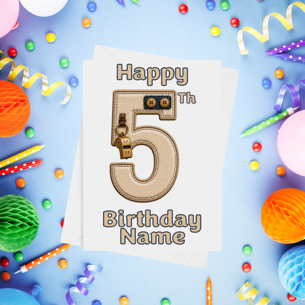 Railway / Train Personalised Birthday Card Ages 1-9