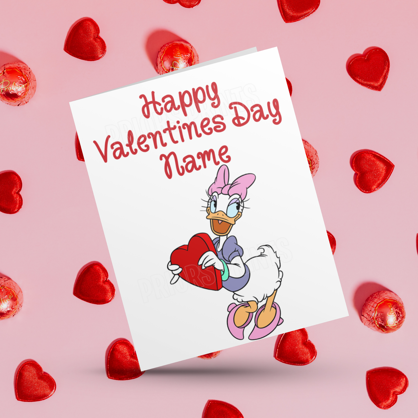 Mickey Mouse & Friends Personalised Valentines Day Card I Minnie Mouse I Donald Duck I Daisy Duck I Pluto I Goofy I Disney