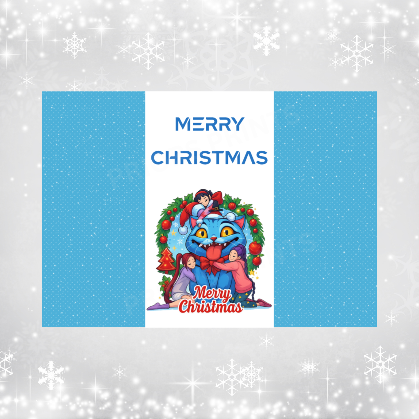 K Pop Demon Hunter Christmas Chocolate Bar Wrapper