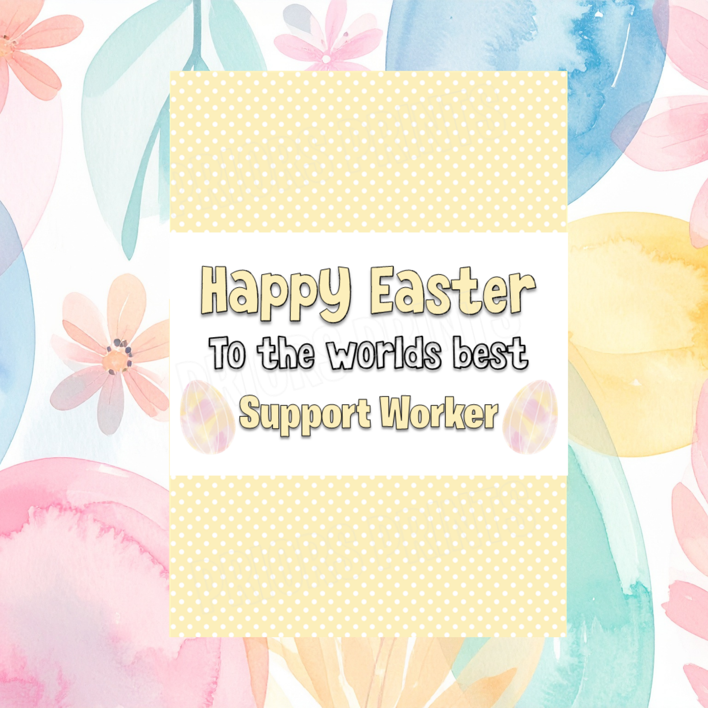 Worlds Best Teacher/ School  Nurse Easter Chocolate Bar Wrapper- For any School Roles