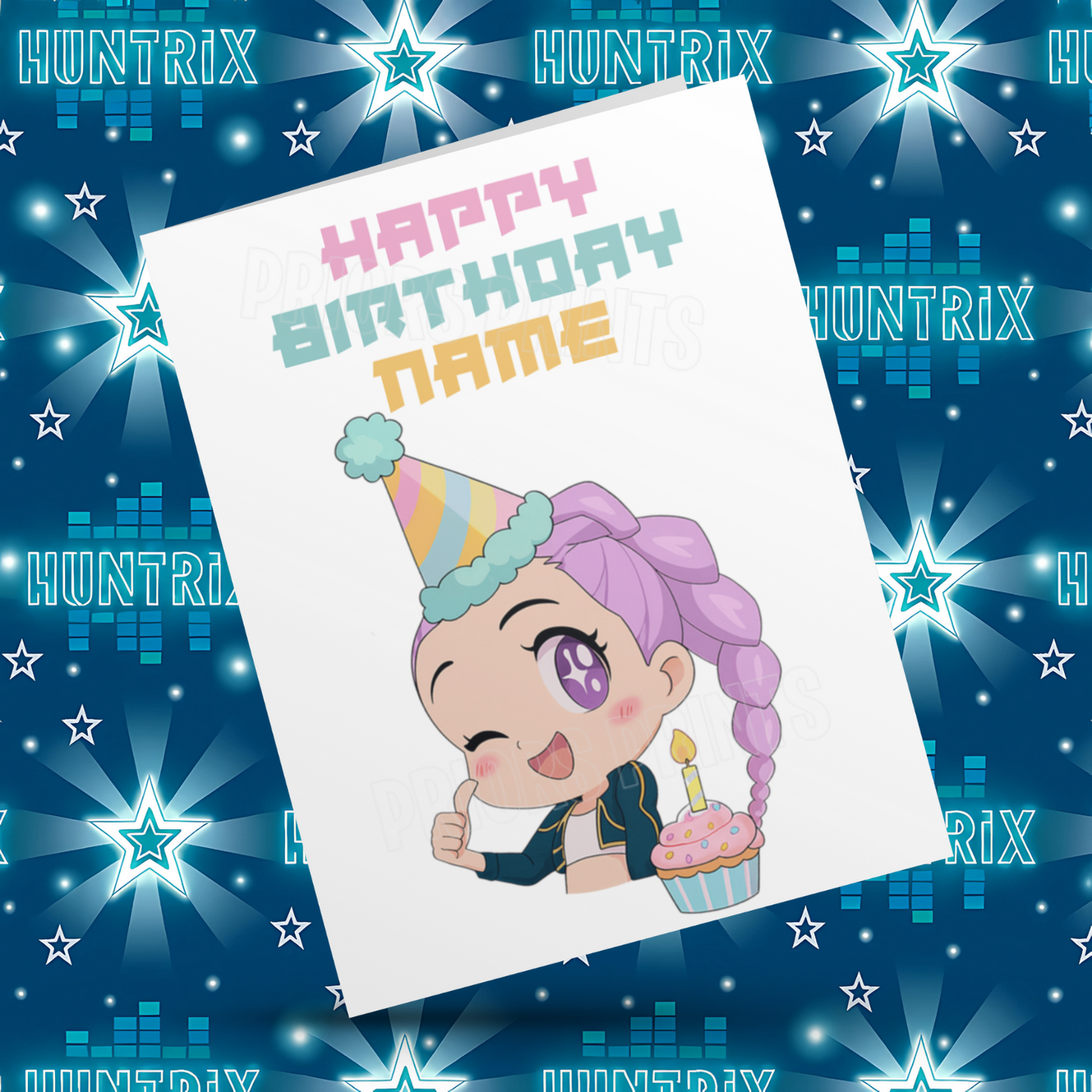 Personalised K Pop Demon Hunters Birthday Card