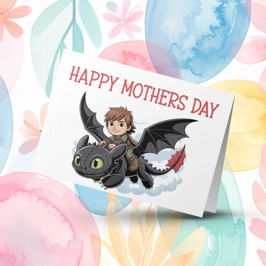 How To Train Your Dragon Mothers Day Card
