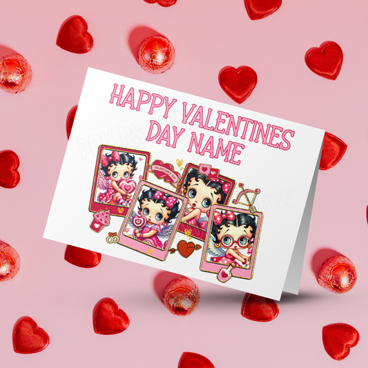 Personalised Cute Character Valentines Day Card I Groot I Eeyore I Spiderman I Stitch I Sonic I Winnie The Pooh I Minnie Mouse I Betty Boop