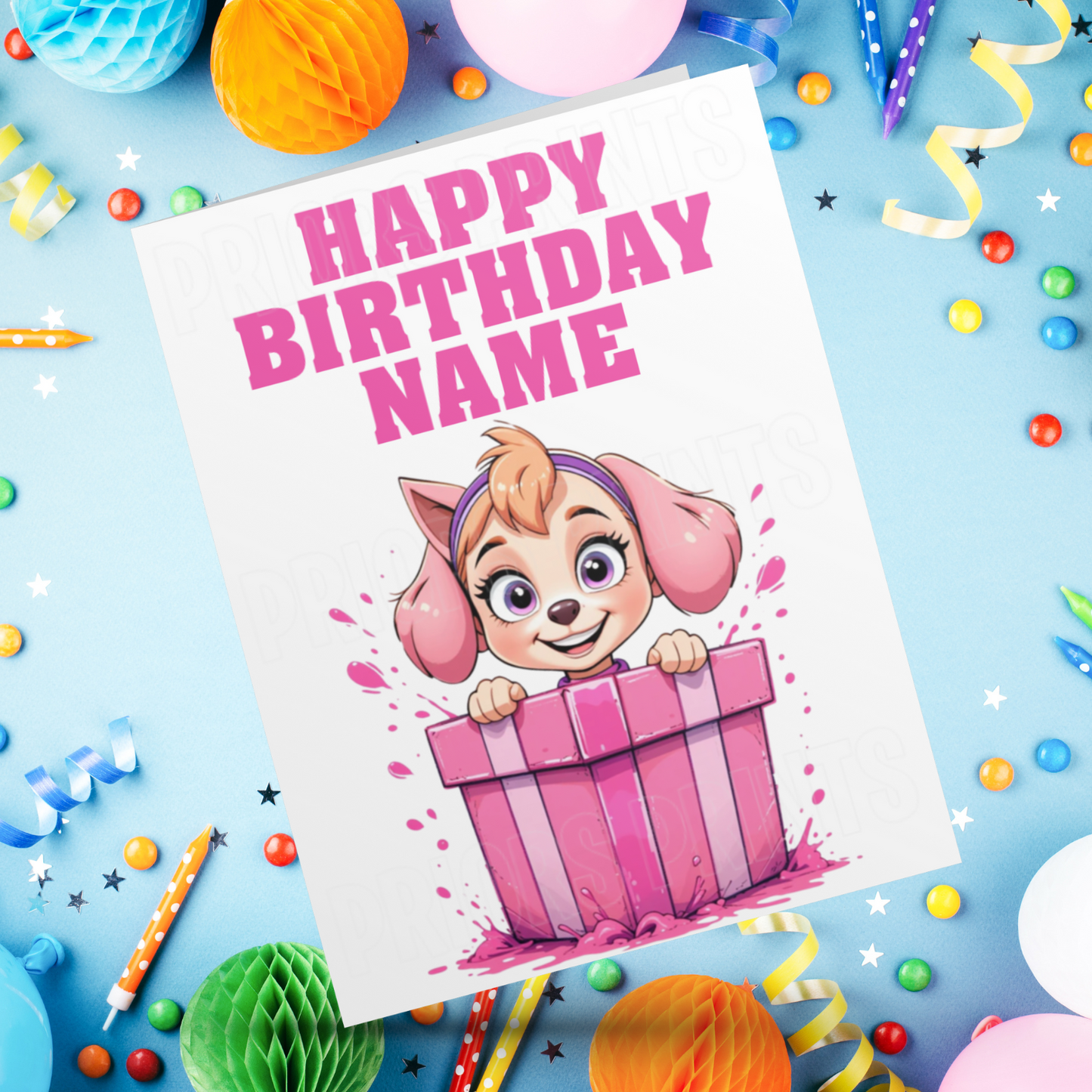 Personalised Paw Patrol Birthday Card