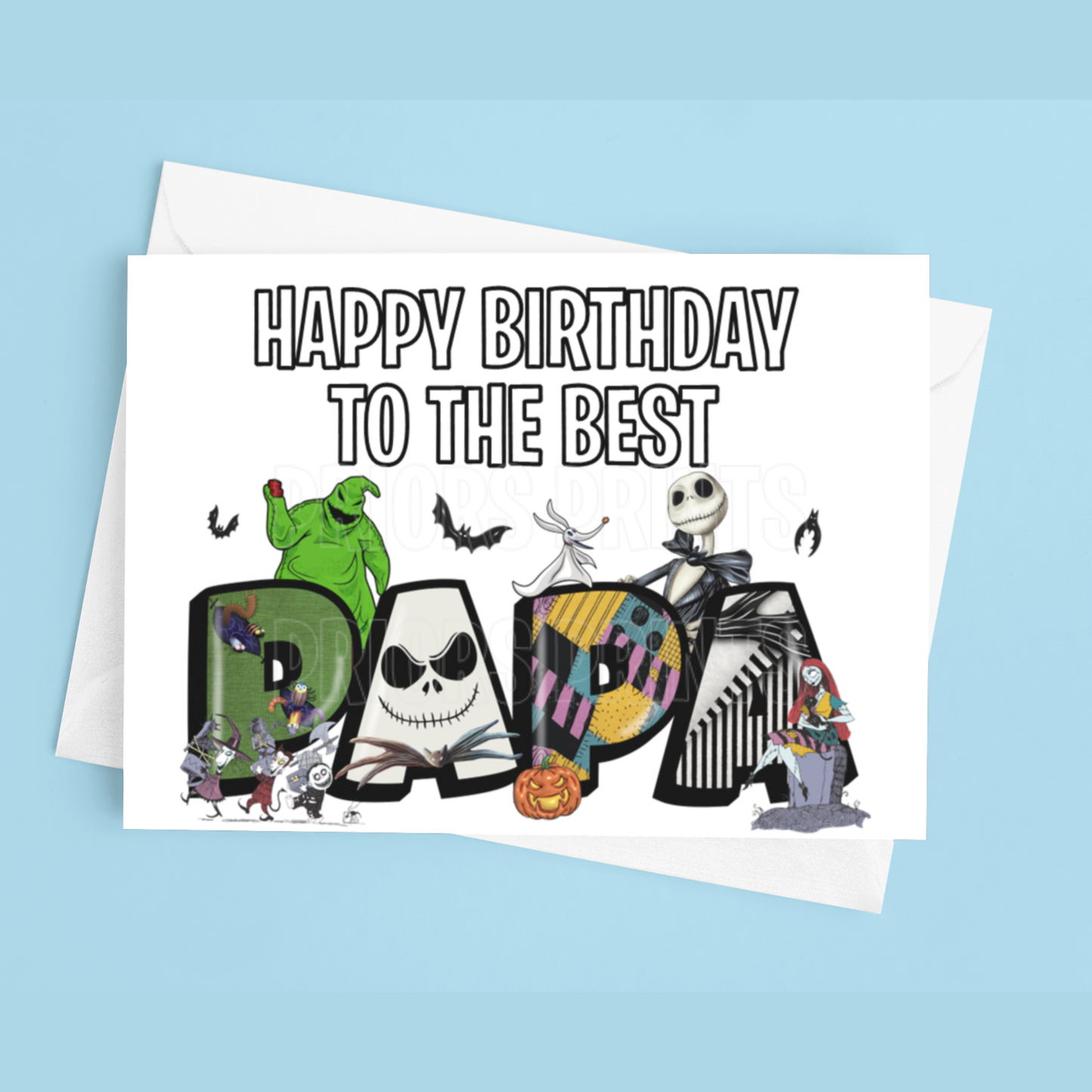 Happy Birthday Mixed Character- To the best Dad or Papa