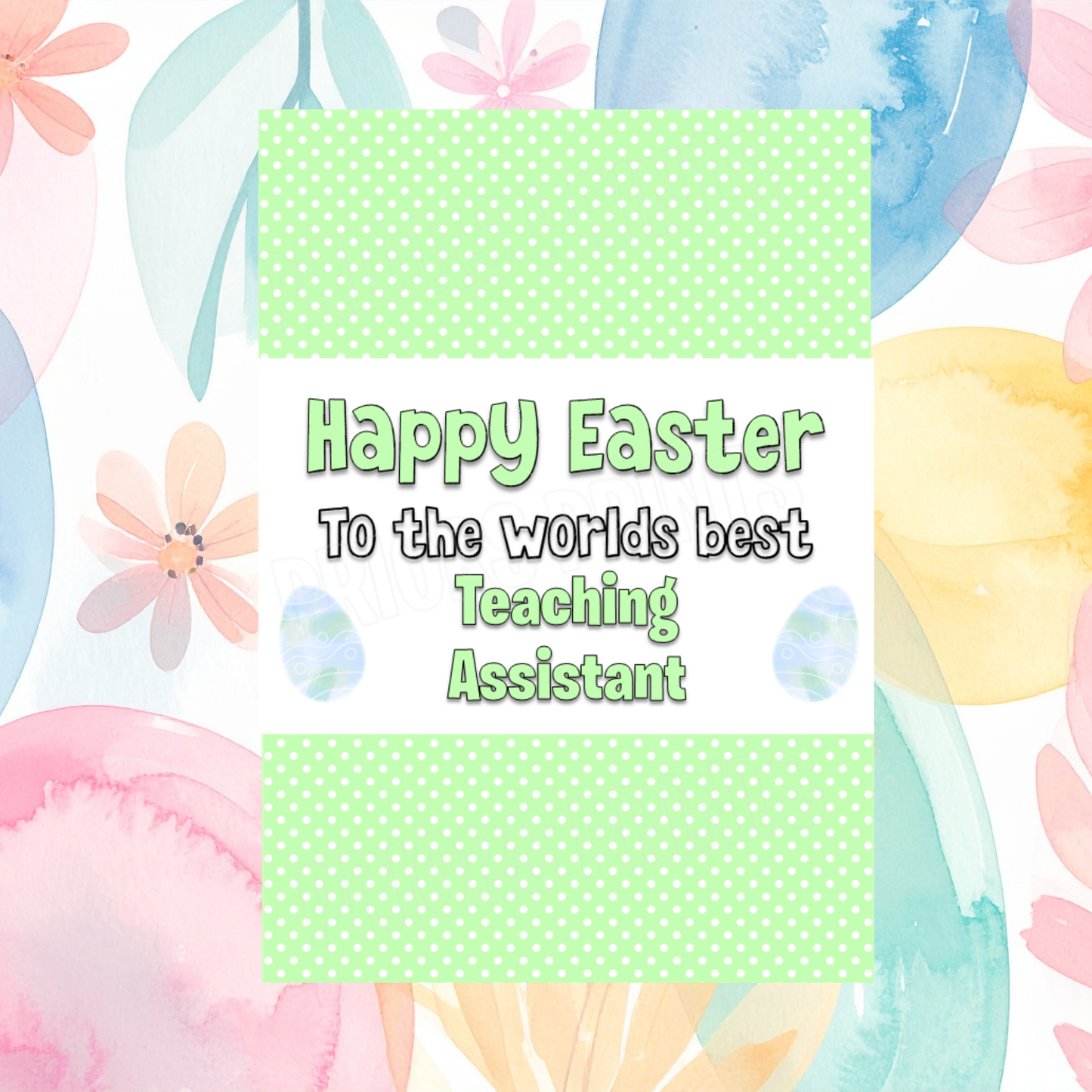 Worlds Best Teacher/ School  Nurse Easter Chocolate Bar Wrapper- For any School Roles