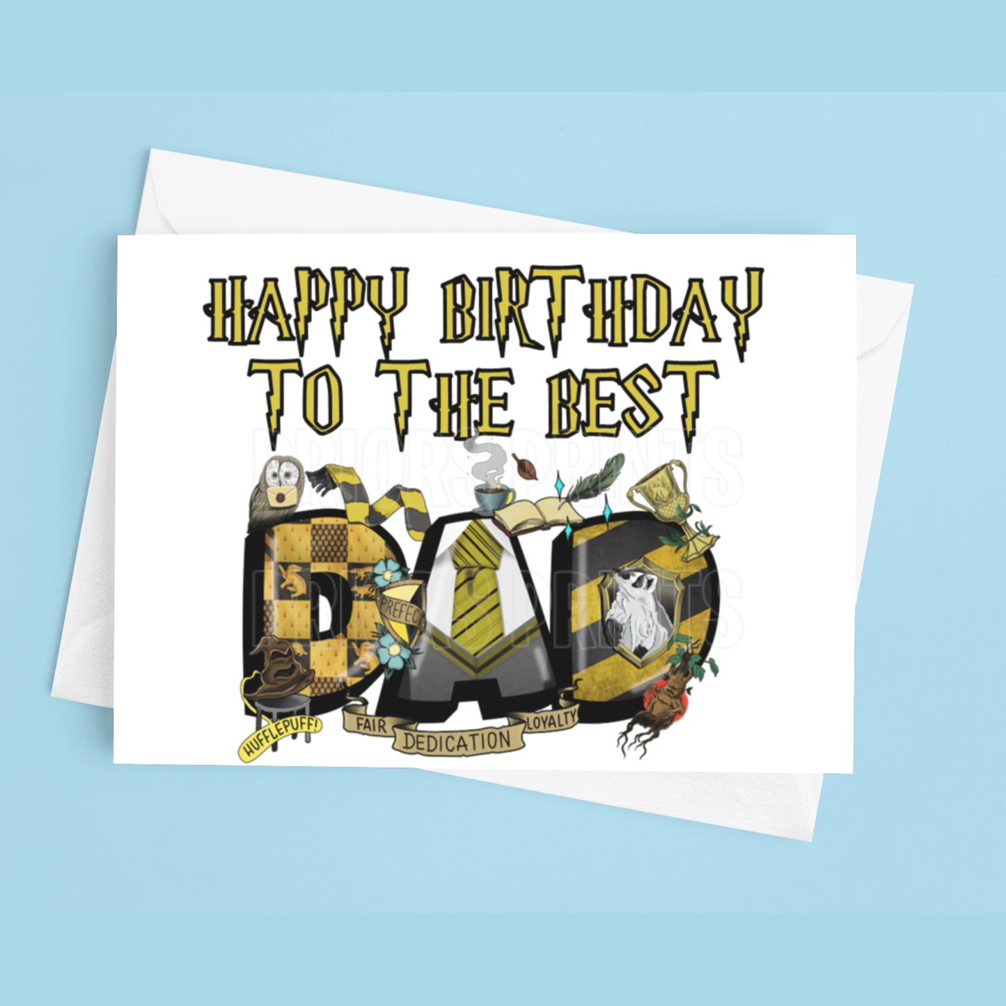 Happy Birthday Mixed Character- To the best Dad or Papa