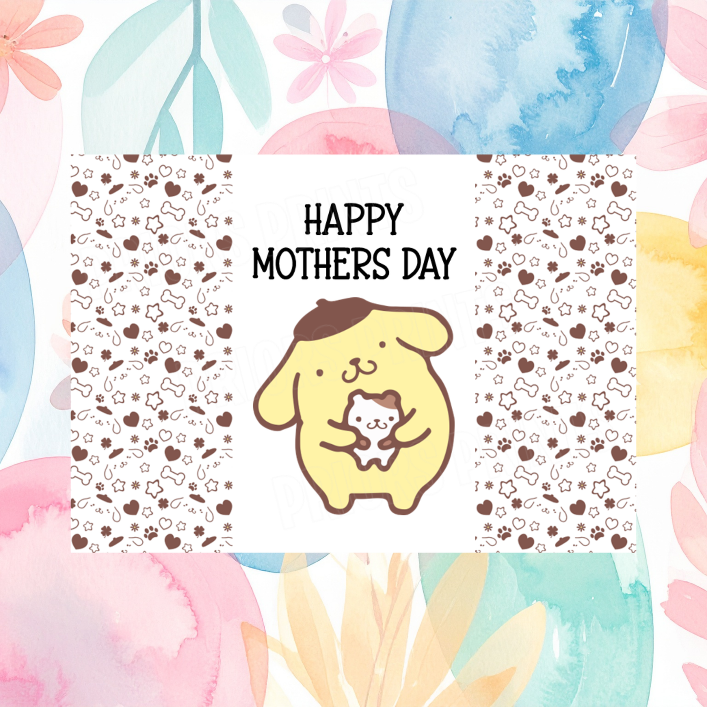 Hello Kitty & Friends Happy Mothers Day Chocolate Bar Wrapper I Sanrio I My Melody I Cinnamoroll I Kuromi I Keroppi I Badtz Muro I Pochacco I Pompompurin