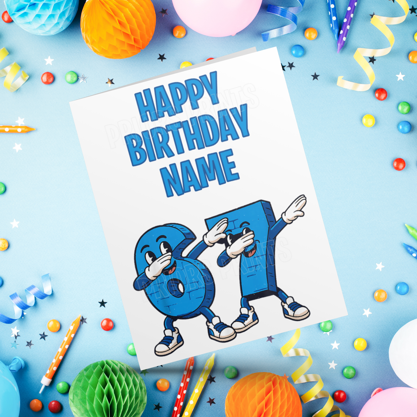 Six Seven Personalised Birthday Card 67 I Sixseven I 6 7