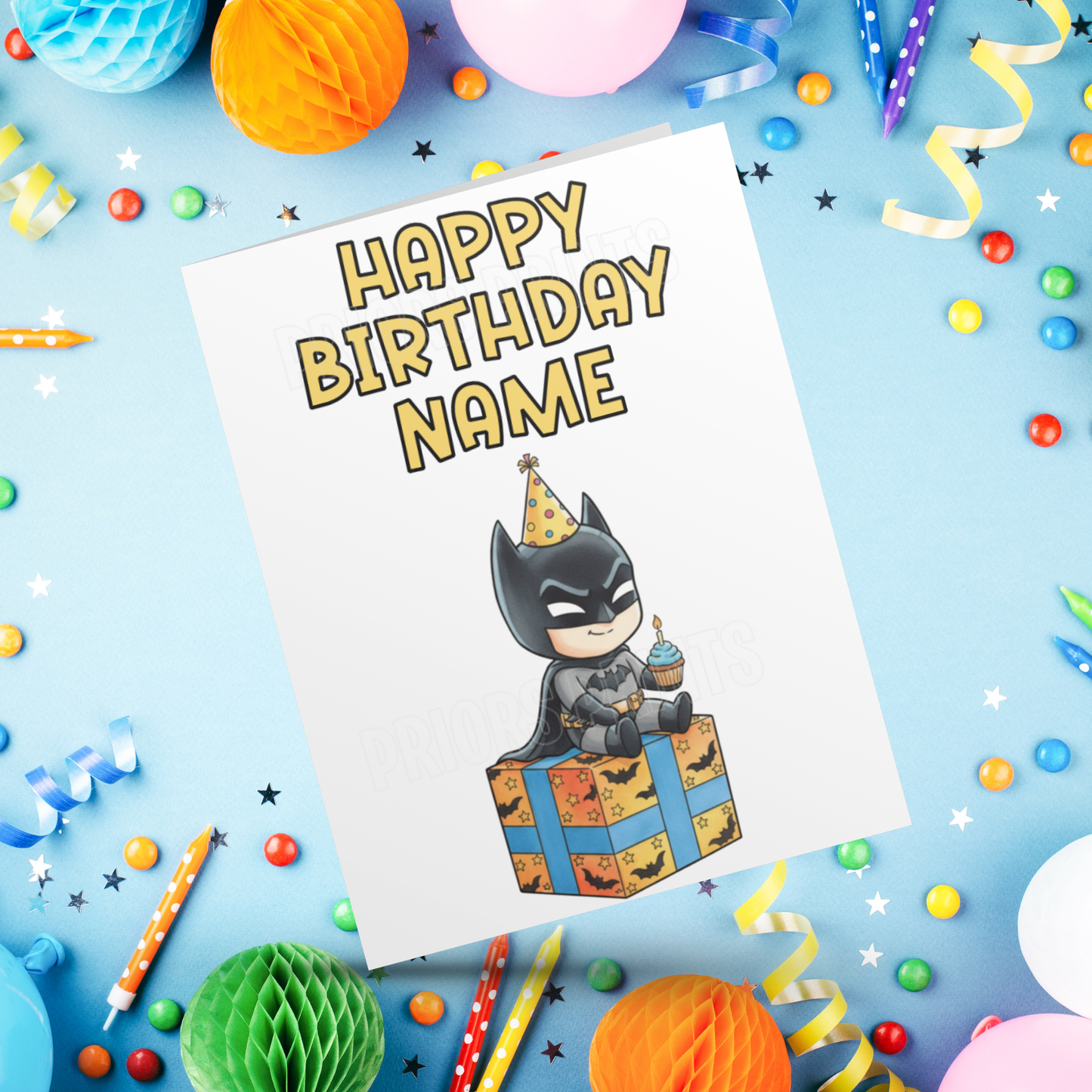 Personalised Batman Birthday Card I DC Comics I Superhero
