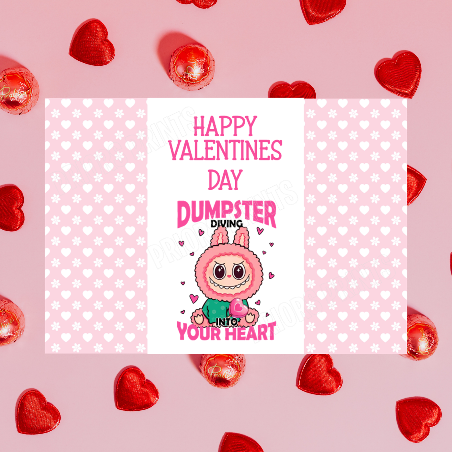 Labubu Valentines Day Chocolate Bar Wrappers 2