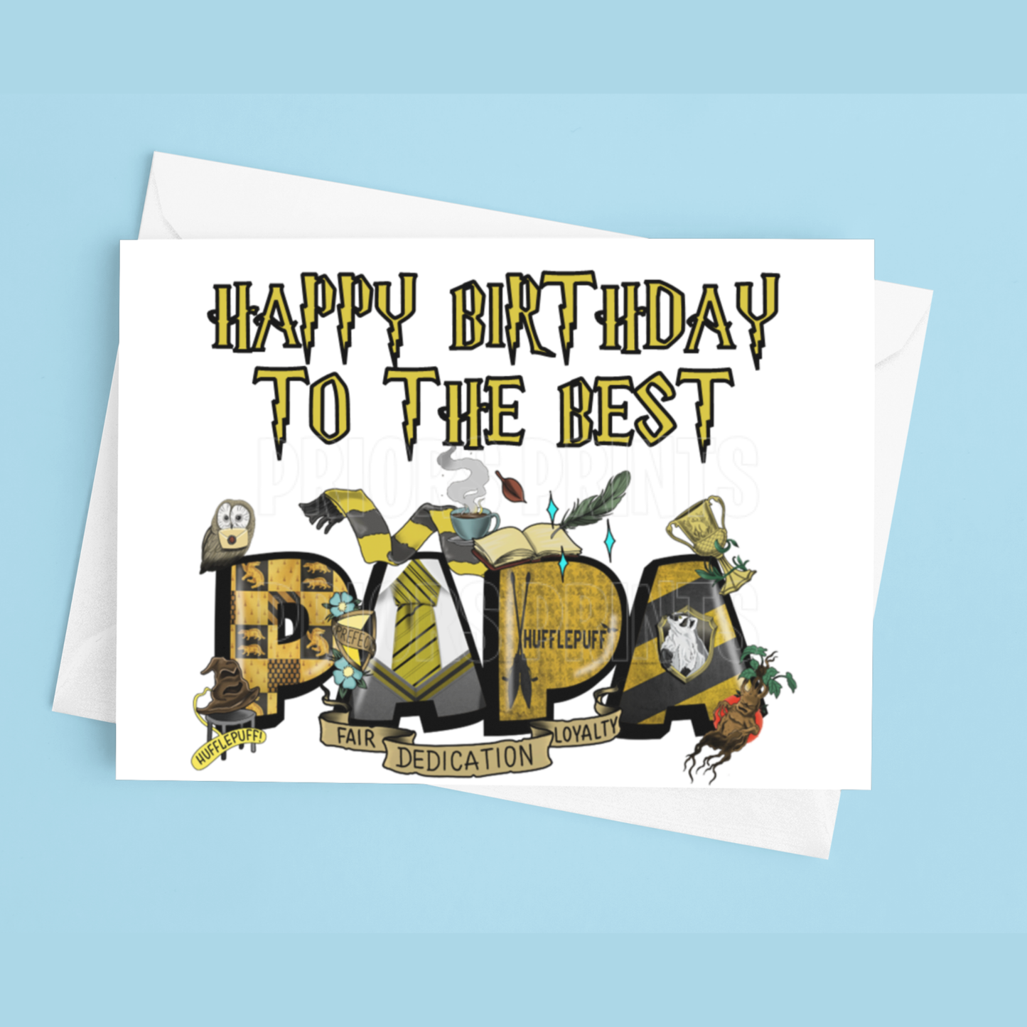 Happy Birthday Mixed Character- To the best Dad or Papa