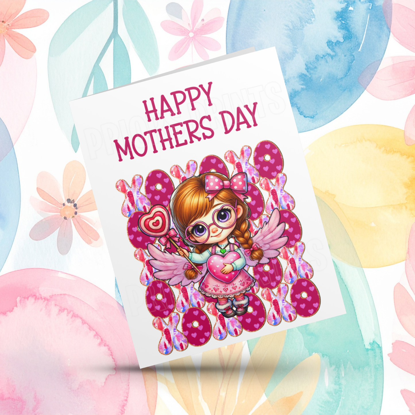 XOXO Mixed Character Happy Mothers Day Card