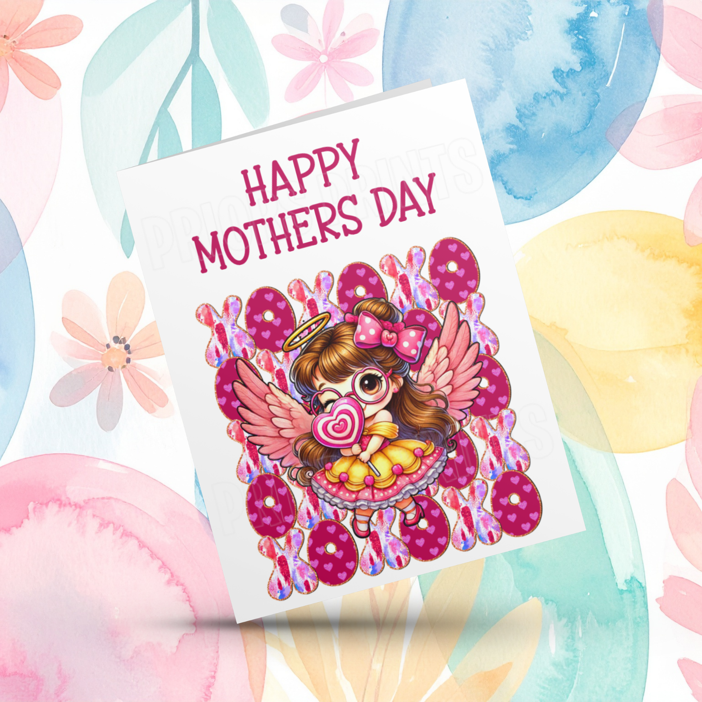 XOXO Mixed Character Happy Mothers Day Card