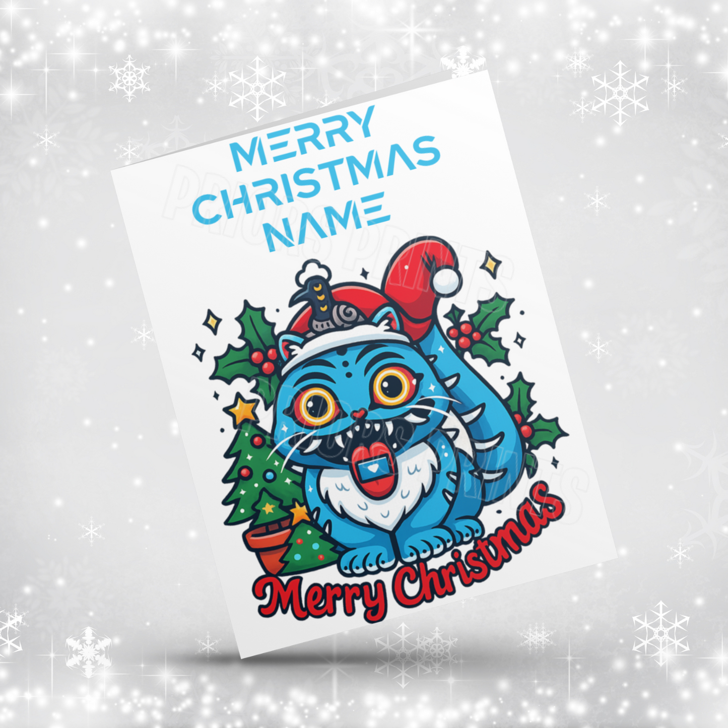 K Pop Demon Hunters Personalised Christmas Card NEW