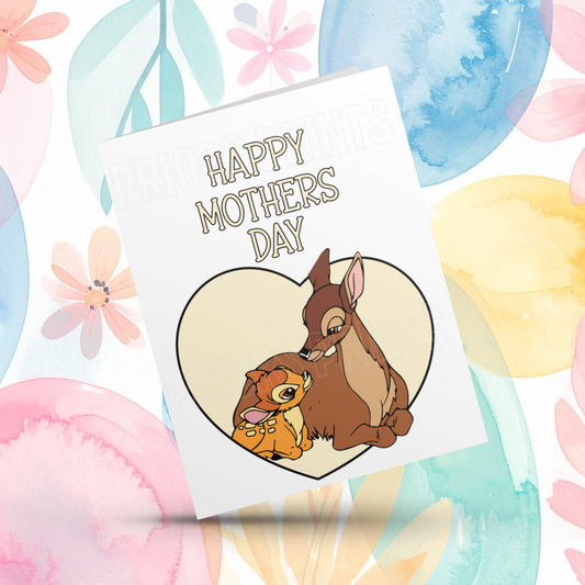 Mixed Disney Characters Mothers Day Card