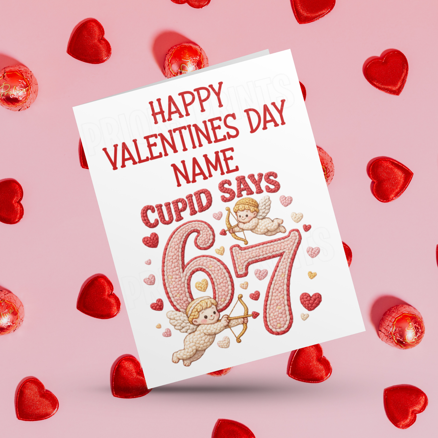 Cute Personalised Six Seven Valetines Cards I 67 I Sixseven I 6 7