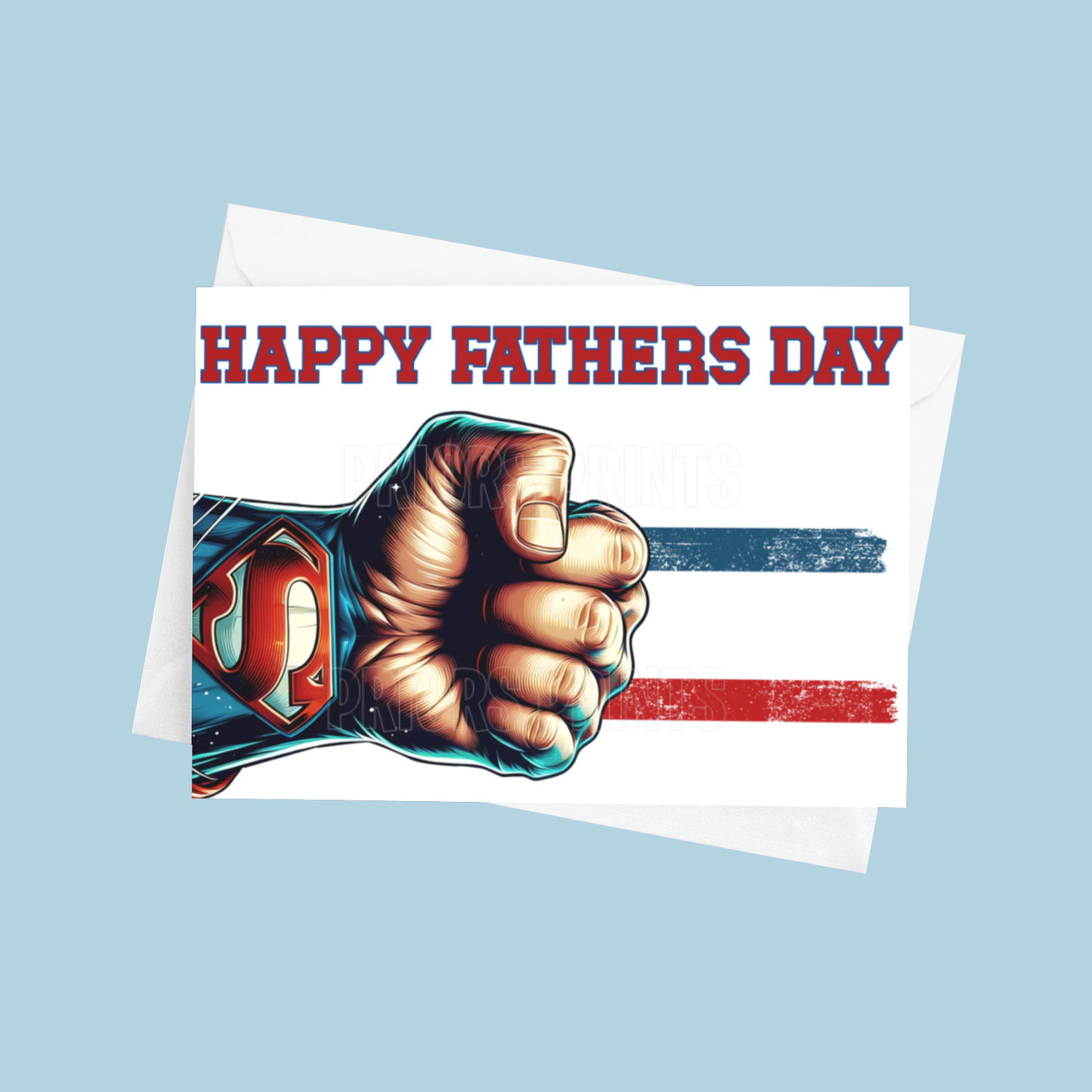 Superhero Fathers Day Card